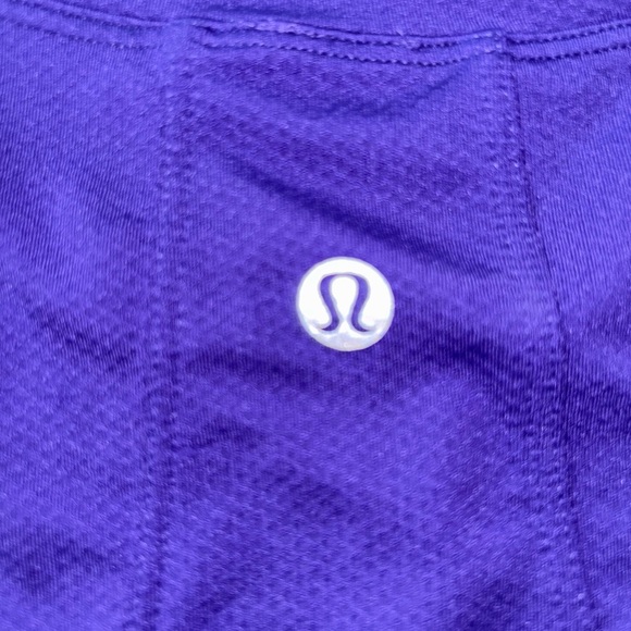 Lululemon Purple Women's Long Sleeve Crop Top - Picture 4 of 4